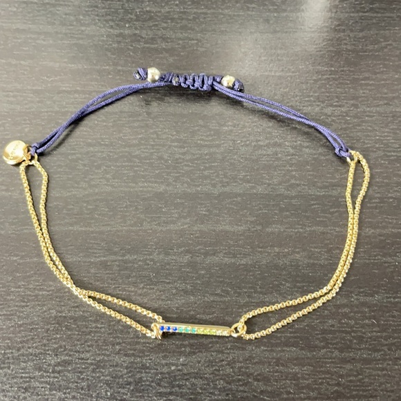 Stella & Dot Rainbow Harmony Gold Tone Bracelet - Picture 2 of 8